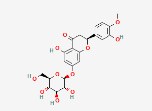 Two-dimensional chemical structure of Hesperetin 7-O-glucoside