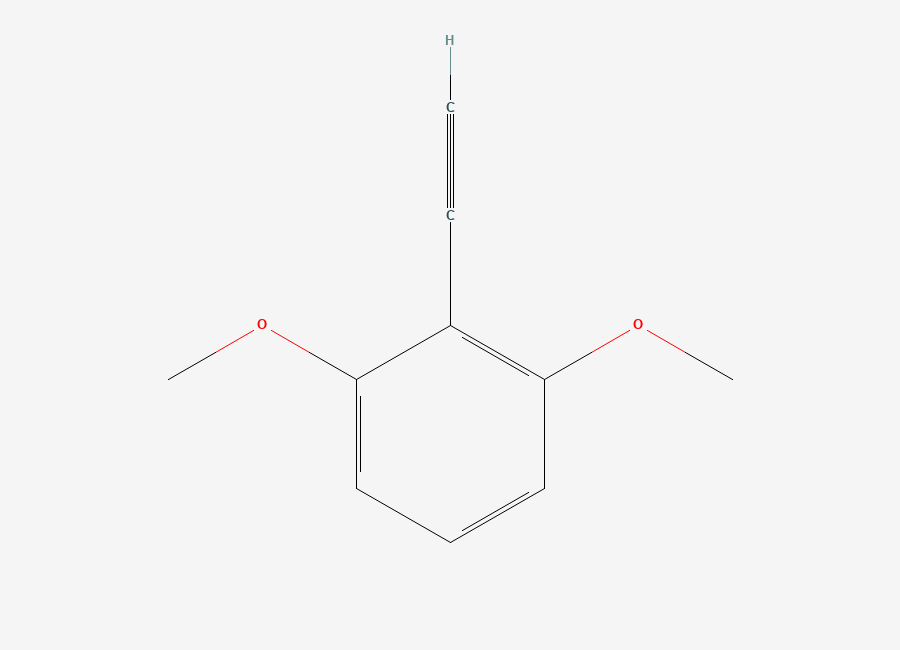 Two-dimensional chemical structure of 2-Ethynyl-1,3-dimethoxybenzene