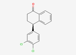 Two-dimensional chemical structure of Sertraline EP Impurity F /Sertraline BP Impurity F /Sertraline Tetralone (R)-Isomer/ Sertralone, CAS 155748-61-1