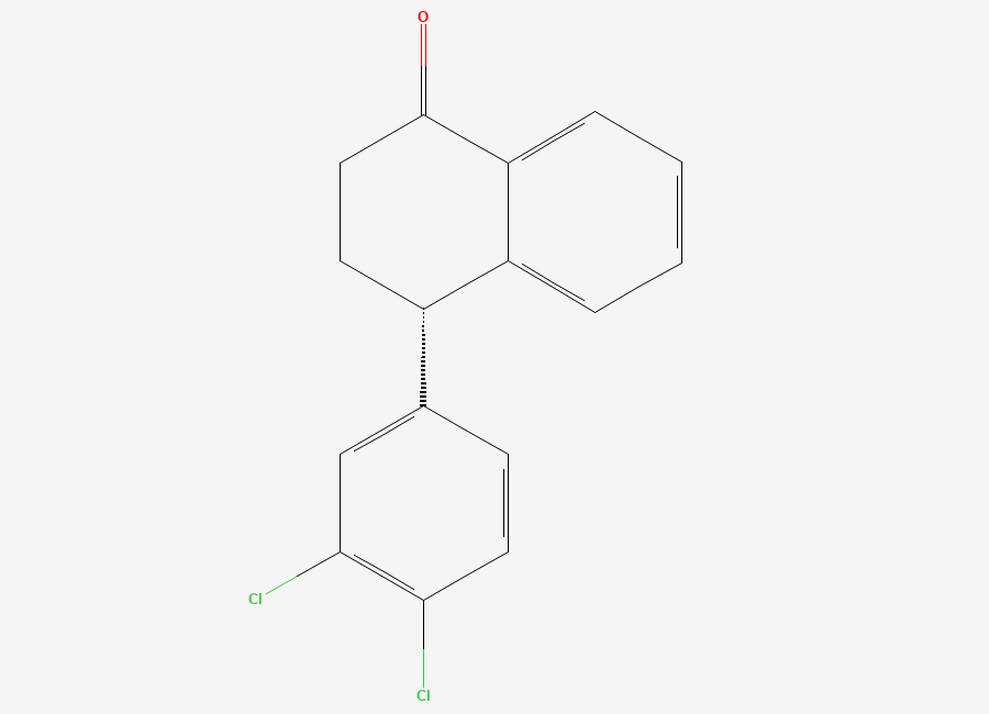 Two-dimensional chemical structure of Sertraline ketone