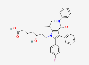 Two-dimensional chemical structure of 5-Dehydroxy (3S)-Atorvastatin
