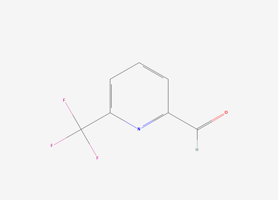 Two-dimensional chemical structure of 6-(Trifluoromethyl)pyridine-2-carbaldehyde
