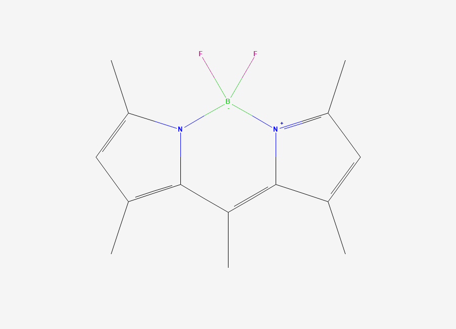 Two-dimensional chemical structure of Pyrromethene 546