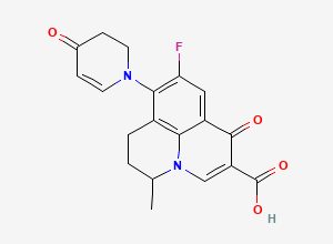 Two-dimensional chemical structure of Nadifloxacin isomer 2, CAS 130539-72-9