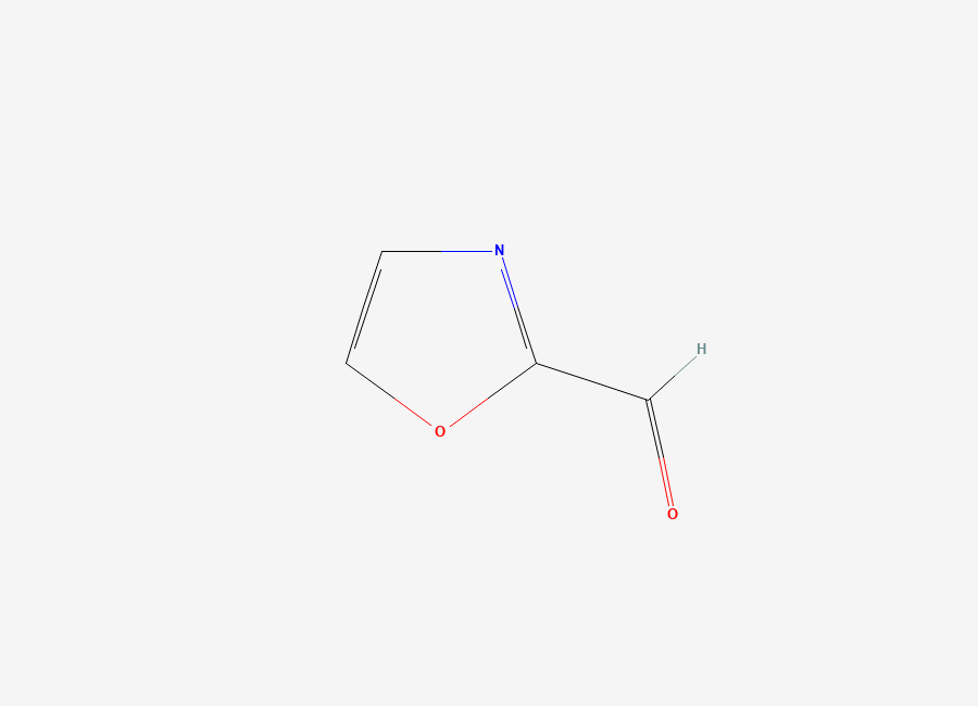 Two-dimensional chemical structure of 1,3-Oxazole-2-carboxaldehyde