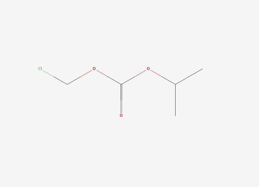 Two-dimensional chemical structure of Chloromethyl Isopropyl Carbonate, CAS 35180-01-9
