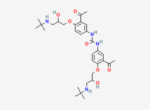 Two-dimensional chemical structure of Celiprolol EP Impurity B, CAS 125579-40-0