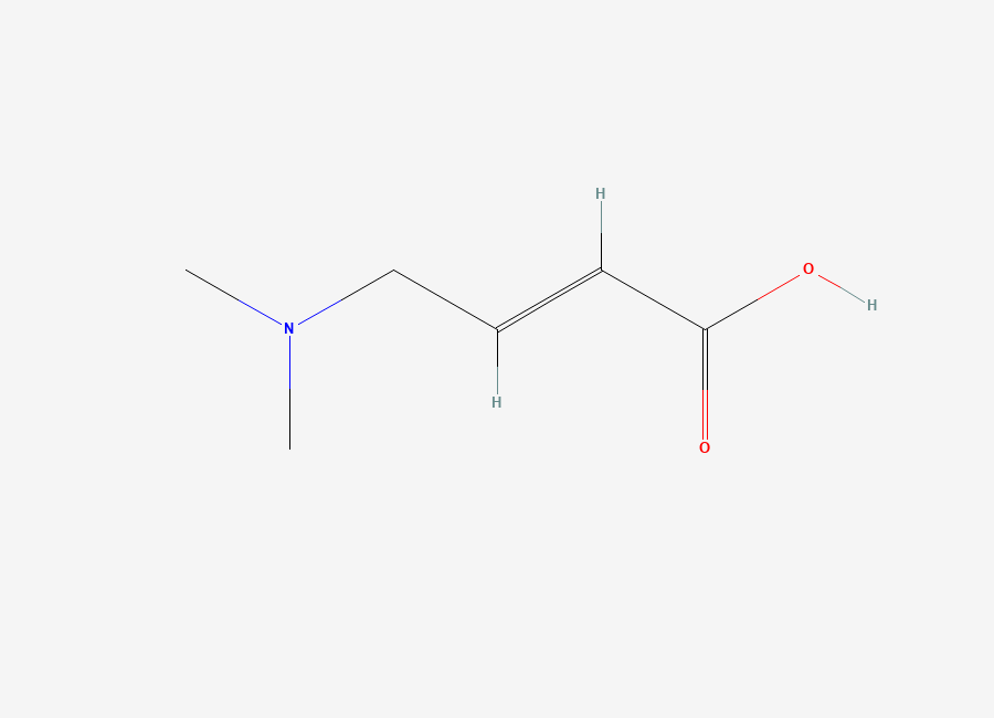 Two-dimensional chemical structure of (2E)-4-(Dimethylamino)-2-butenoic acid