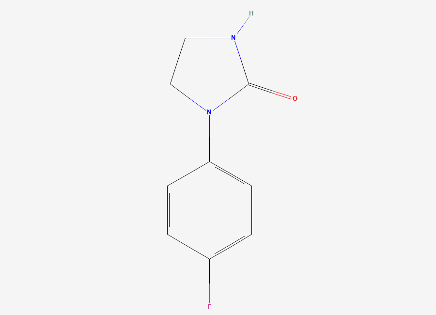 Two-dimensional chemical structure of 1-(4-Fluorophenyl)imidazolidin-2-one
