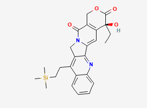 Two-dimensional chemical structure of Cositecan