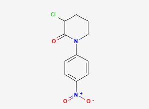 Two-dimensional chemical structure of Apixaban Impurity B, CAS 2512213-45-3