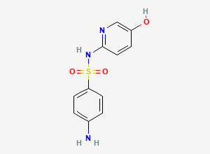 Two-dimensional chemical structure of 5-Hydroxysulfapyridine, CAS 50930-57-9