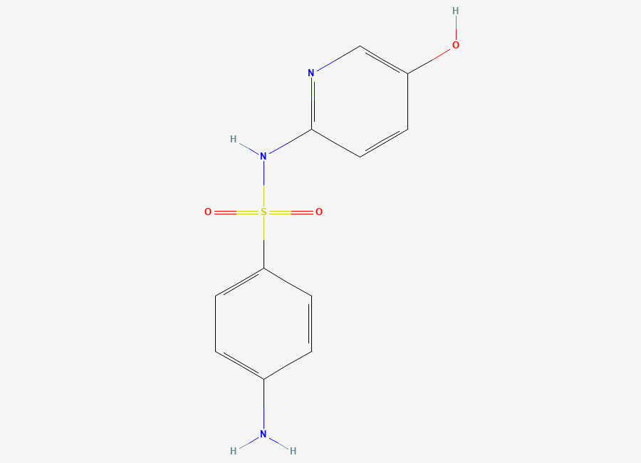 Two-dimensional chemical structure of 5-Hydroxysulfapyridine, CAS 50930-57-9