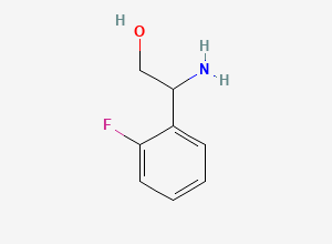 Two-dimensional chemical structure of 2-Amino-2-(2-fluorophenyl)ethanol