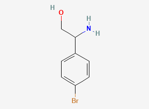 Two-dimensional chemical structure of 2-Amino-2-(4-bromophenyl)ethanol