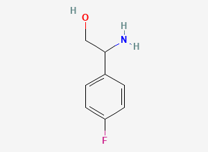 Two-dimensional chemical structure of 2-Amino-2-(4-fluorophenyl)ethanol