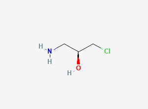 Two-dimensional chemical structure of (S)-1-Amino-3-chloro-2-propanol