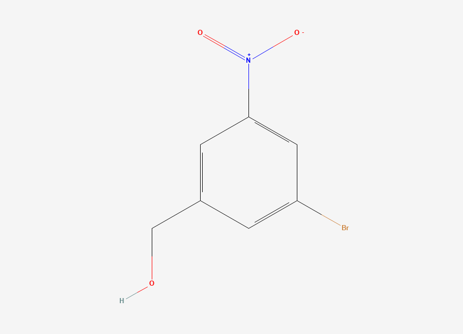 Two-dimensional chemical structure of (3-Bromo-5-nitrophenyl)methanol