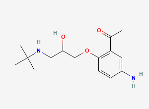Two-dimensional chemical structure of Celiprolol EP Impurity A, CAS 56980-94-0
