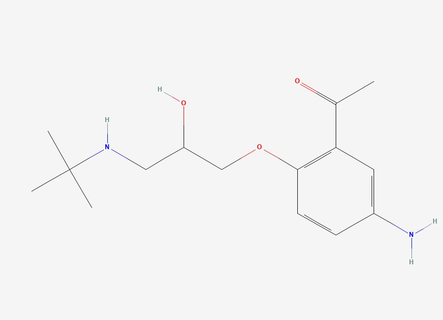 Two-dimensional chemical structure of Celiprolol EP Impurity A, CAS 56980-94-0