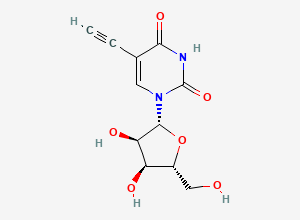Two-dimensional chemical structure of 5-Ethynyluridine