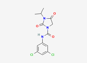 Two-dimensional chemical structure of Isoiprodione/ Iprodione Isomer 1, CAS 63637-89-8