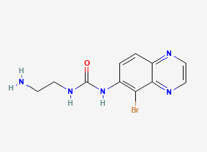 Two-dimensional chemical structure of Brimonidine EP Impurity G/ Hydroxy brimonidine, CAS 1216379-05-3