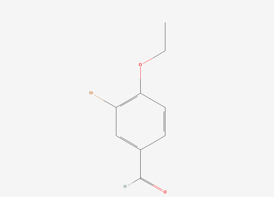 Two-dimensional chemical structure of 3-Bromo-4-ethoxybenzaldehyde