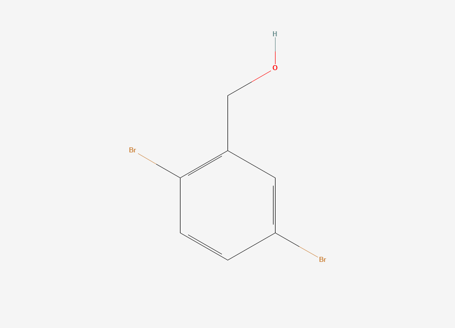 Two-dimensional chemical structure of (2,5-Dibromophenyl)methanol