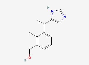 Two-dimensional chemical structure of Hydroxy Medetomidine, CAS 128366-50-7