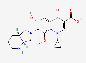 Two-dimensional chemical structure of Moxifloxacin Impurity Y