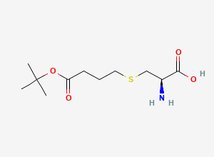 Two-dimensional chemical structure of S-(4-(tert-butoxy)-4-oxobutyl)-L-cysteine