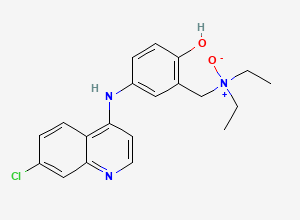 Two-dimensional chemical structure of Amodiaquine N-Oxide, CAS 102391-07-1