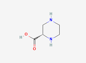 Two-dimensional chemical structure of (S)-(-)piperazine-2-carboxylic acid