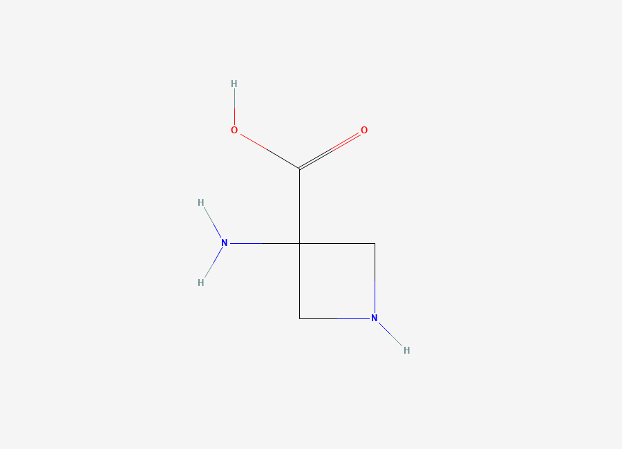 Two-dimensional chemical structure of 3-Aminoazetidine-3-carboxylic acid
