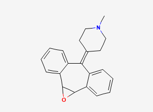 Two-dimensional chemical structure of Cyproheptadine 10,11-epoxide, CAS 54191-04-7