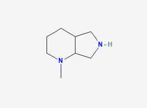 Two-dimensional chemical structure of 1-Methyloctahydropyrrolo[3,4-b]pyridine
