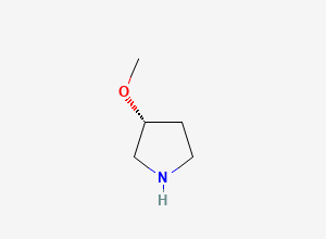 Two-dimensional chemical structure of (R)-3-Methoxypyrrolidine