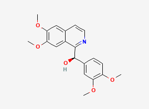 Two-dimensional chemical structure of Papaverine Hydrochloride EP Impurity B, CAS 482-76-8