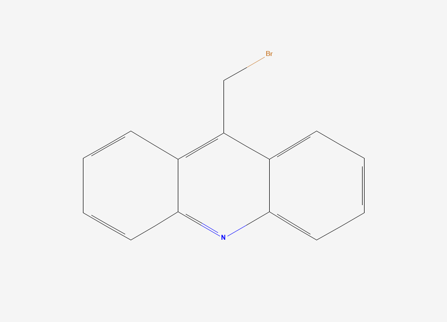 Two-dimensional chemical structure of 9-Bromomethylacridine