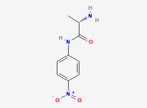 Two-dimensional chemical structure of Alanine p-nitroanilide