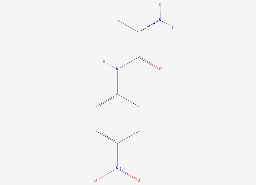 Two-dimensional chemical structure of Alanine p-nitroanilide