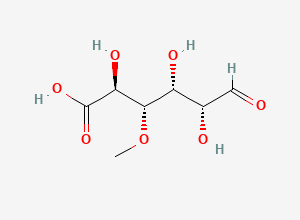Two-dimensional chemical structure of 4-O-Methyl-D-glucuronic Acid, CAS 4120-73-4
