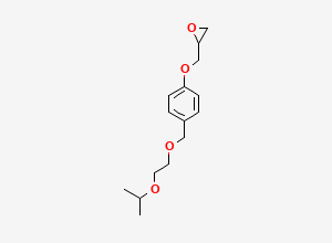 Two-dimensional chemical structure of Bisoprolol Epoxide Impurity, CAS 66722-57-4
