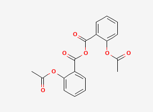 Two-dimensional chemical structure of Aspirin EP Impurity F / Acetylsalicylic Anhydride / Carbasalate EP Impurity A / Acetylsalicylic Acid EP Impurity F, CAS 1466-82-6
