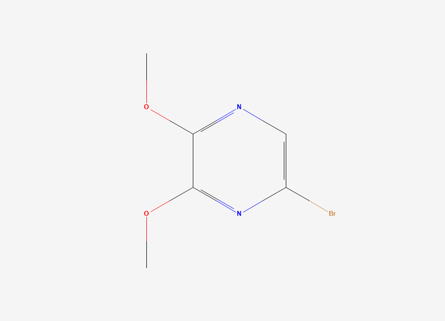 Two-dimensional chemical structure of 5-Bromo-2,3-dimethoxypyrazine