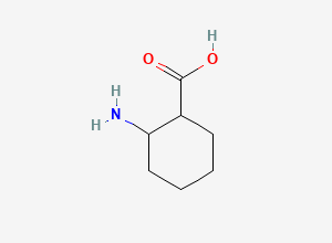 Two-dimensional chemical structure of 2-Aminocyclohexanecarboxylic acid
