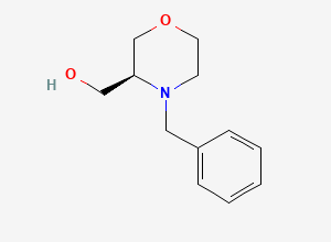 Two-dimensional chemical structure of (s)-(4-Benzylmorpholin-3-yl)methanol