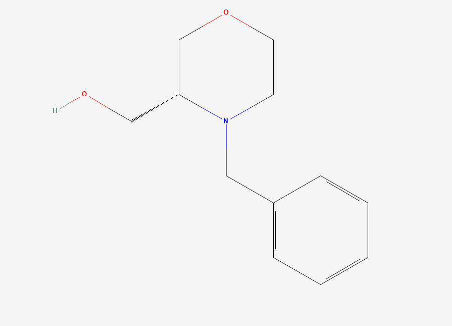 Two-dimensional chemical structure of (r)-(4-Benzylmorpholin-3-yl)methanol