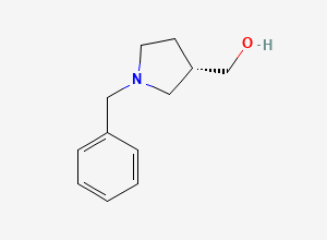 Two-dimensional chemical structure of (S)-(1-Benzylpyrrolidin-3-yl)methanol